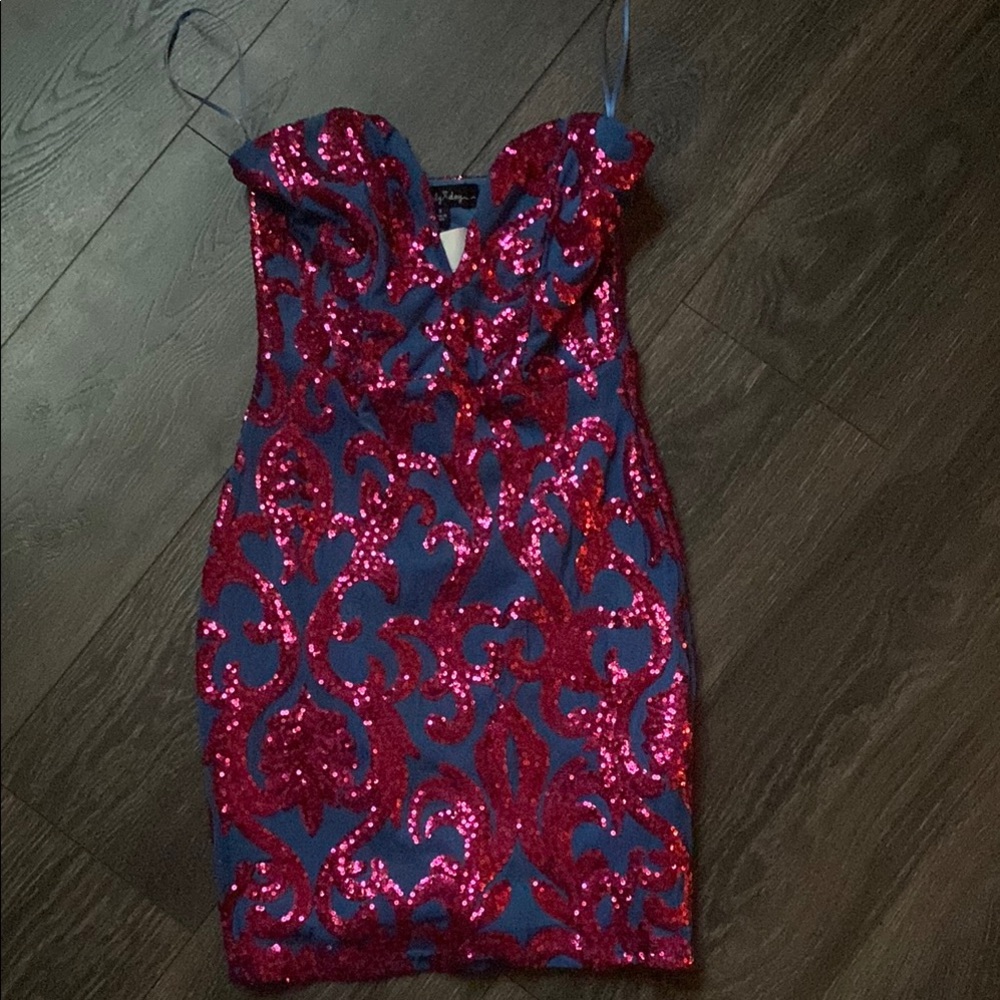 Lovely Day Red Bodycon Mini Dress Spaghetti Strap